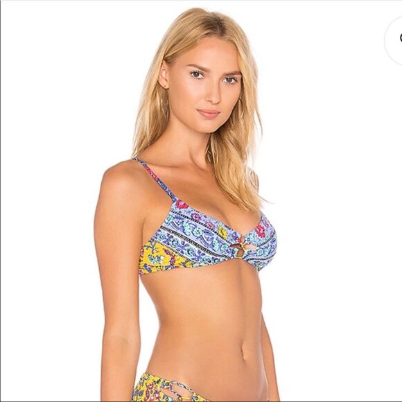 NWT Nanette Lepore Enchantress Top Swimsuit Bikini Swim Beach Size XS - Picture 2 of 3